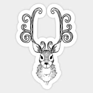 Reindeer, Christmas Sticker